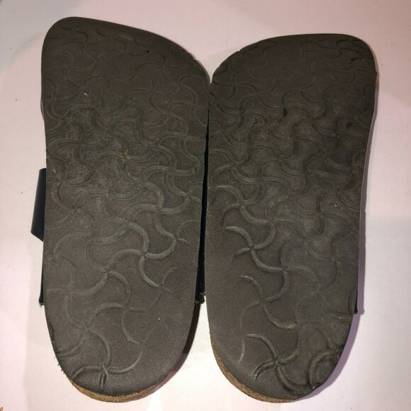 Birkenstock EU 40 Womens 9 Mens 7 Blue Double Straps Arizona Sandals Well Worn - Picture 10 of 11